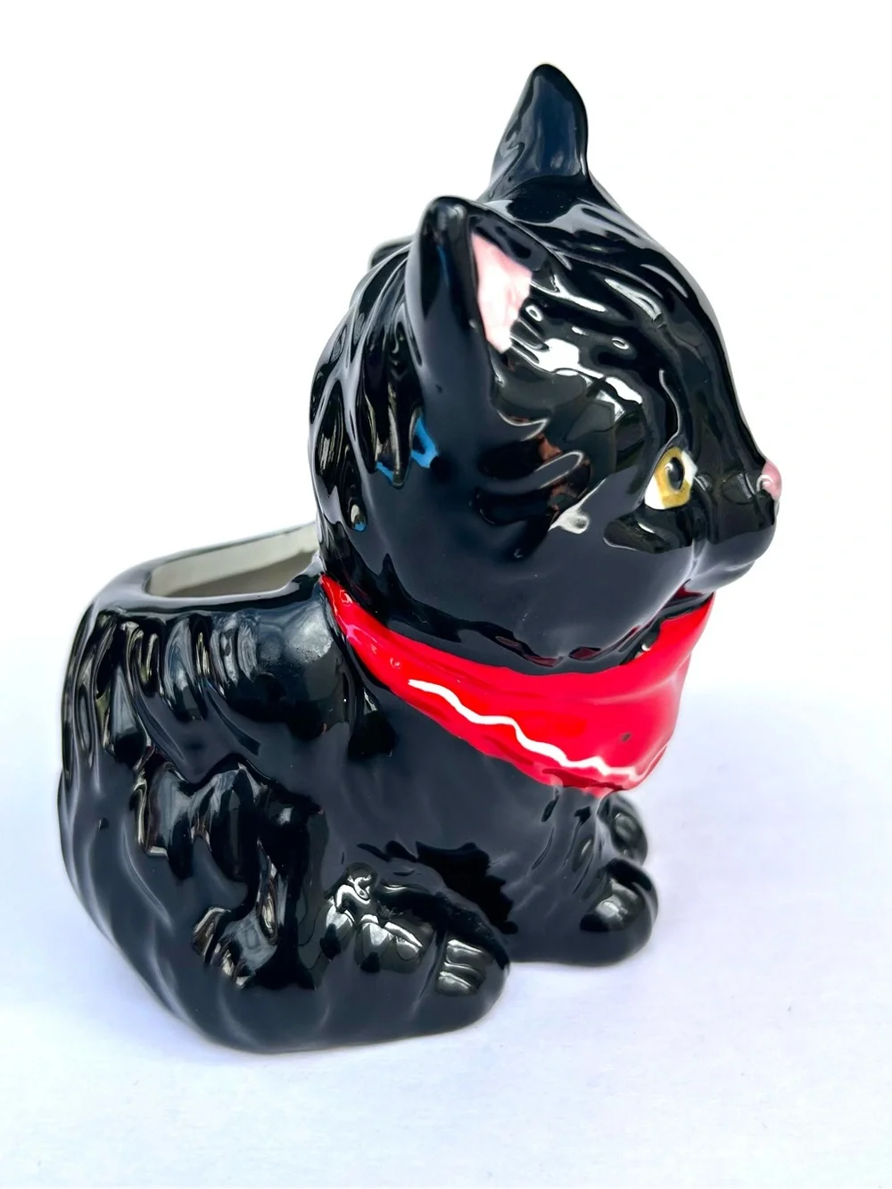 Black Cat Picture Frame with Red Scarf Urban Outfitters NWT